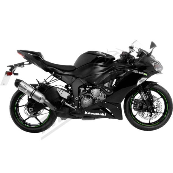 LEOVINCE LV One Evo Stainless Steel Slip-On Muffler  KAWASAKI ZX-6R 19-23