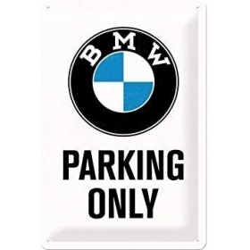 Metal tin sign BMW PARKING 20x30