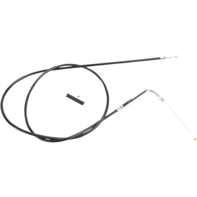 DRAG SPECIALTIES Black Vinyl Throttle/Idle Cable Harley Davidson FLHR / FLHS / FLHT / FLHTC / FLHTCU 883-1340cc 88-95