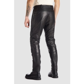 Vyriškos odinės kelnės PANDO MOTO KATANA SLIM juodos