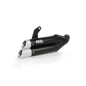 IXIL Dual Hyperlow L3XB Silencer Stainless Steel Black / Aluminium - Kawasaki Z900 2017-2021 XK7372XB