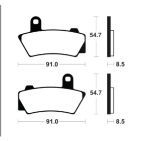 TECNIUM Sintered Metal Brake Pads - MF495 BMW R 18 1800cc 21-24