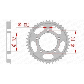 AFAM Steel Standard Rear Sprocket 530 41-42 teeth KAWASAKI ZZR 1400 06-20