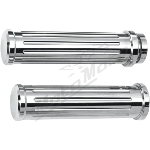 PRO-ONE PERF.MFG. Chrome Billet Grips 25,4mm Harley Davidson FLD / FLHR / FLHRS / FLHT / FLHX / FLS / FLSTC / FLTRI / FXD / FXDB / FXDC / FXDL 1340-1690 85-20