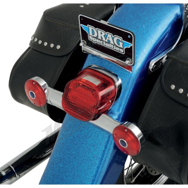 DRAG SPECIALTIES Replacement License Plate Bracket Harley Davidson FLH / FLHB / FLHF / FLHFB / FLHR / FLHRC / FLHRCI 883-1800cc 55-21