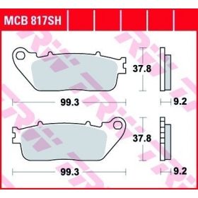 STABDŽIŲ TRINKELĖS TRW MCB817SH SPORT