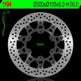 NG BRAKES Front Floating Brake Disc 300mm Aprilia / BMW / Husqvarna 650-800cc 86-18