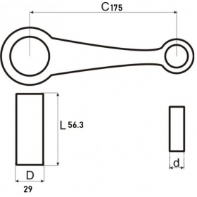 Connecting rod kit IŻ 350 