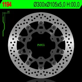 NG BRAKES Front Floating Brake Disc 300mm Aprilia / BMW / Husqvarna 650-800cc 86-18