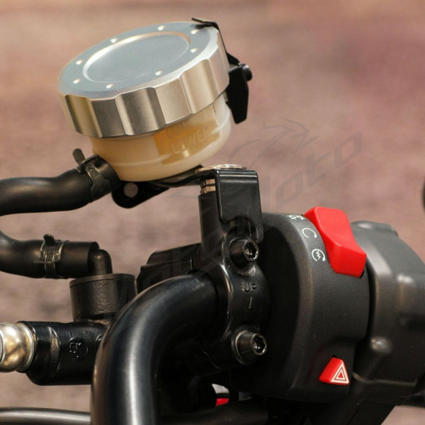 PRO BOLT Priekinių stabdžių rezervuaro dangtelis sidabrinis BMW / CAGIVA 250-1400cc 91-26