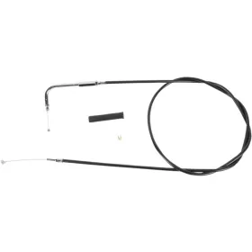 DRAG SPECIALTIES Black Vinyl Throttle/Idle Cable Harley Davidson FLHR / FLHRCI / FLHRI 1340-1450cc 96-01