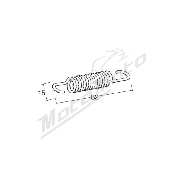 BUZZETTI 82x15 mm centrinės kojelės spyruoklė Aprilia / Gilera / Piaggio 92-15