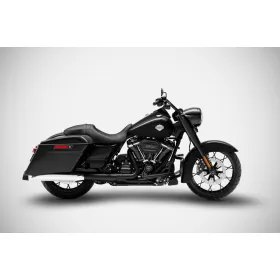 ZARD 4.33 Inches Slash-Cut Slip-Ons Mufflers Harley Davidson FLHR / FLHT / FLHX / FLTRX 1450-1800cc 06-16