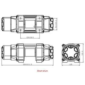 BRONCO HDCS Winch 1590kg synthetic line
