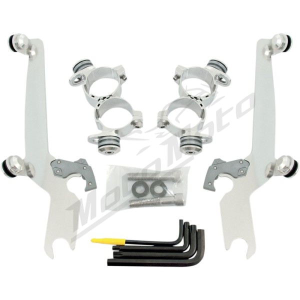 MEMPHIS SHADES HD Sportshield Trigger-Lock Complete Mount Kit Harley Davidson XL 1200 10-15