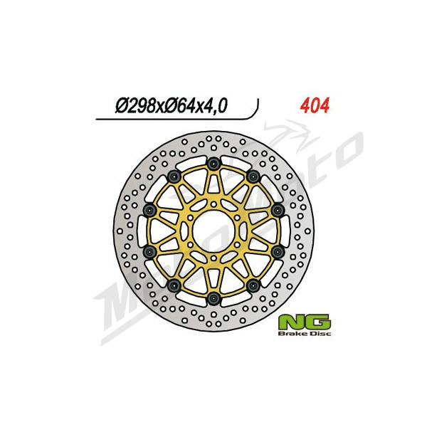 NG Front Floating Brake Disc 298x64x4mm Aprilia / Cagiva / Moto Morini / Ural 125-1200cc 89-21