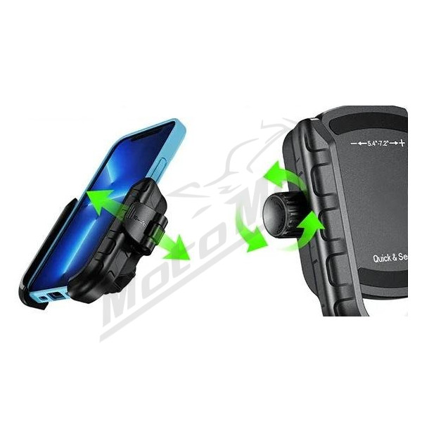 4Ride  Telefono laikiklis R9-Clip-Damper