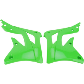 UFO Green Replacement Radiator Shrouds Kawasaki KXF 450cc 12-15