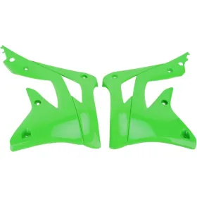 UFO Green Replacement Radiator Shrouds Kawasaki KXF 450cc 12-15
