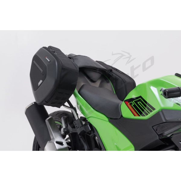 SW-MOTECH PRO BLAZE H Saddlebag Set with EDGE Protection & Heat Guard Kawasaki Ninja / Z 500 24-25