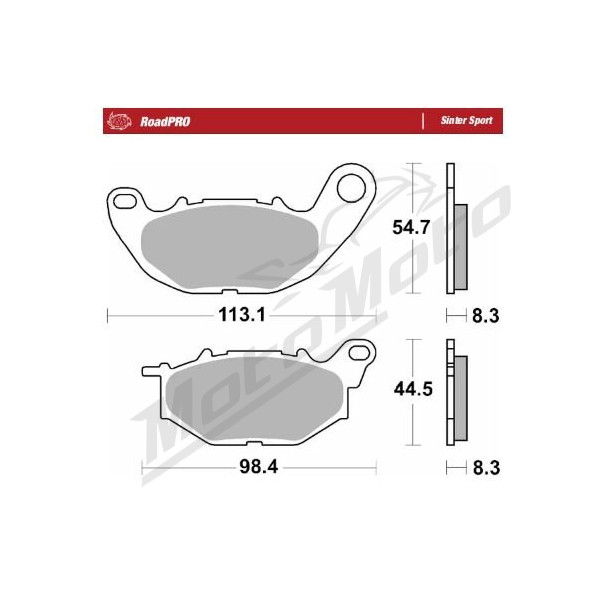 MOTO-MASTER Sinter Sport Front Brake Pads Yamaha MT-3 / R25 / R3 250-300 15-26 