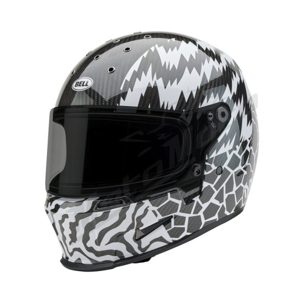 BELL Eliminator Carbon Helmet - Deathspray Gloss Black/White/Black