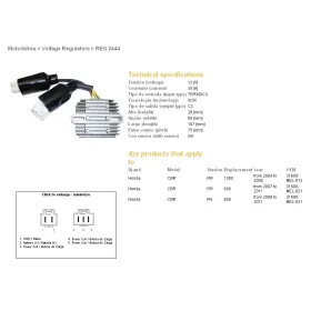 DZE Srovės lygintuvas Honda CBR 600-1000 04-11