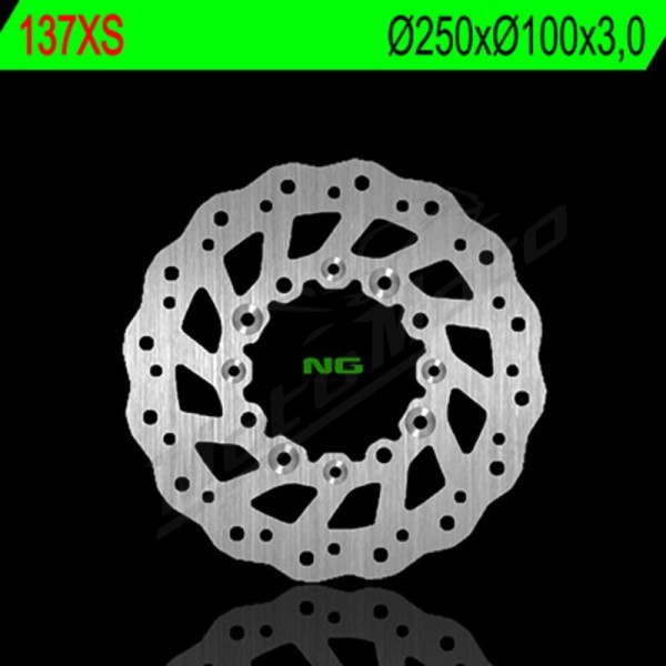 NG BRAKES Wave Fixed Brake Disc Kawasaki / Suzuki 125-250cc 89-06