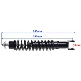 Rear adjustable shock absorber MaxTuned GILERA/ PIAGGIO 340mm Ø10 M8