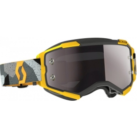 Off Road Scott Fury Chrome Camo Grey/ Yellow Goggles