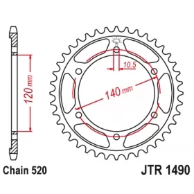 Rear sprocket JTR1490