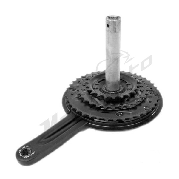 FRONT SPROCKET WITH CRANK SHIMANO TOURNEY FC-MT210-3 9 GEARS 175mm
