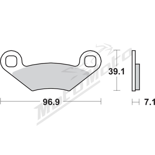 SBS ATS All-Terrain 642ATS Sintered Brake Pads Polaris Outlaw / Ranger RZR / Scrambler / Sportsman / Trail Boss / Xpedition 250-800cc 88-14