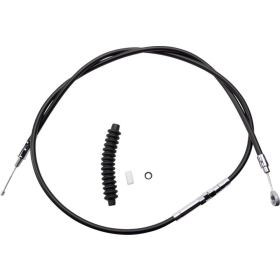 DRAG SPECIALTIES High-Efficiency Black Vinyl Clutch Cable Harley Davidson FLHR / FLHRCI / FLHRI / FLHRSEI / FLHS 1340-1550cc 87-06