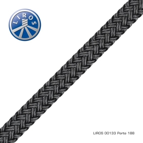 Liros Porto virvė juoda 20 mm x 100 m