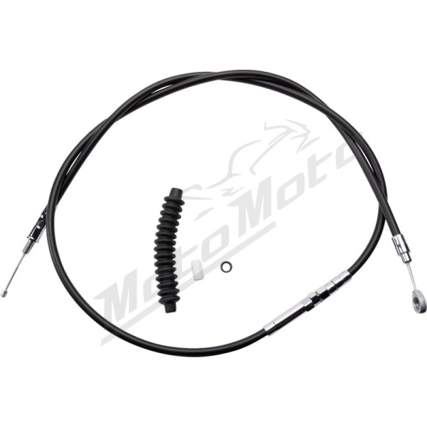 DRAG SPECIALTIES High-Efficiency Black Vinyl Clutch Cable Harley Davidson FLHR / FLHRCI / FLHRI / FLHRSEI / FLHS 1340-1550cc 87-06