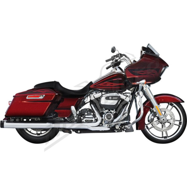 RINEHART RACING 800-0106C-ECA 4 Muffler Slip-On Duals for FLH / FLHR / FLHRC / FLHRXS / FLHTK 1750-1977cc 17-24