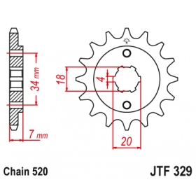 Front sprocket JTF329