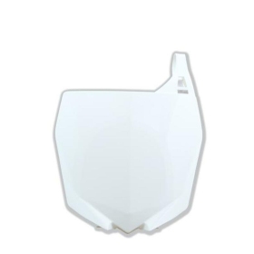 RACETECH Front Number Plate Yamaha TT-R, YZ 125/450cc 10-21 White
