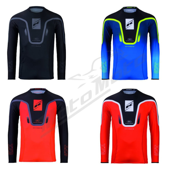 Kenny racing cross/enduro jersey titanium black color black size m