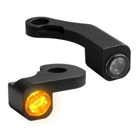 HEINZ BIKES NANO Series Handlebar Turn Signals Harley Davidson FLHR / FLHTC / FLTRX / FLTR 1584/1800 09-13