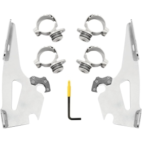 MEMPHIS SHADES METRIC Fats/Slim Windshield Trigger-Lock Complete Mount Kit Indian Scout 60-69 15-24