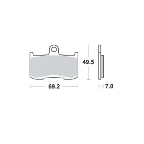 TRW Sport front brake pads MCB737CRQ Kawasaki / Suzuki / Triumph 400-1300 98-18