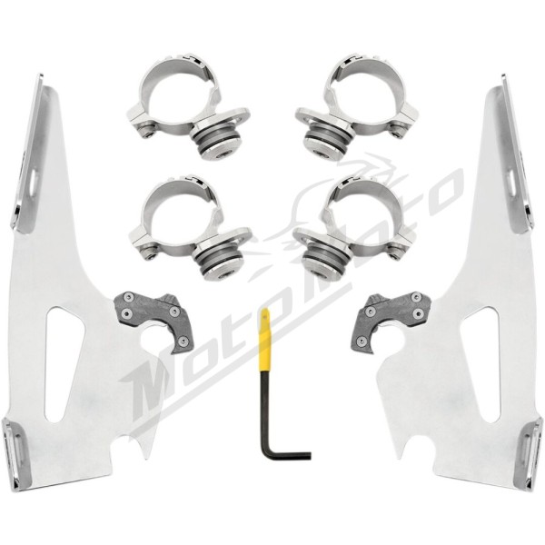 MEMPHIS SHADES METRIC Fats/Slim Windshield Trigger-Lock Complete Mount Kit Indian Scout 60-69 15-24