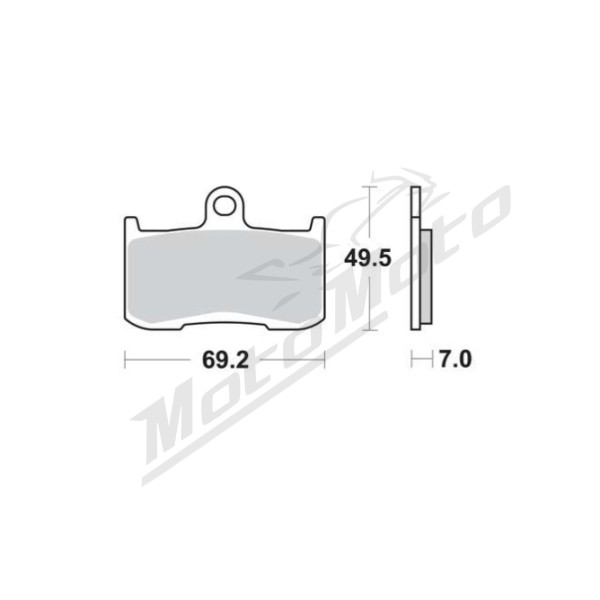 TRW Sport front brake pads MCB737CRQ Kawasaki / Suzuki / Triumph 400-1300 98-18