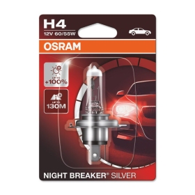 "OSRAM Night Breaker" sidabrinė lemputė H4 12V/60/55 - X1