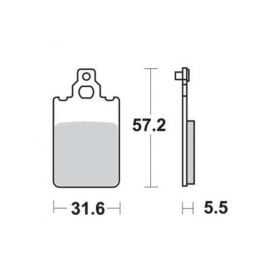 BRAKE PADS FERODO FDB697AG / MCB578 ARGENTO