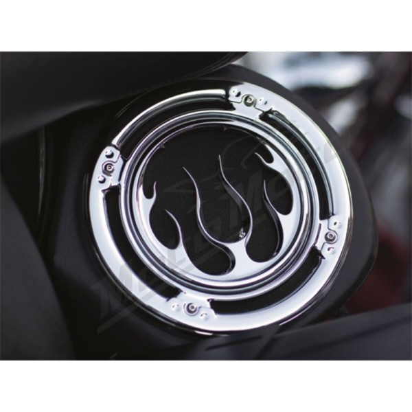 KURYAKYN Flame Front Speaker Accents Harley Davidson FLHR / FLHT / FLHTCI / FLHTI / FLHTK / FLHX 1340/1800 96-13