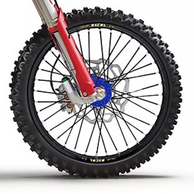 HAAN WHEELS sukomplektuotas priekinis ratas - 17x3,50 x 36 stipinai 