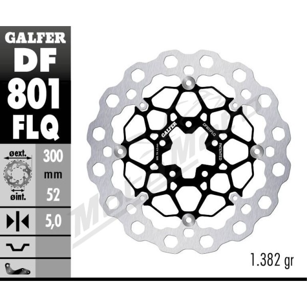 GALFER Brake Rotor Floating Cubiq Husqvarna / KTM 790-801cc 18-24